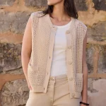 beige vest