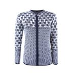 blauw vest dames