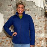 blauw vest dames