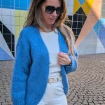 blauw vest dames