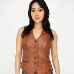bruin vest dames