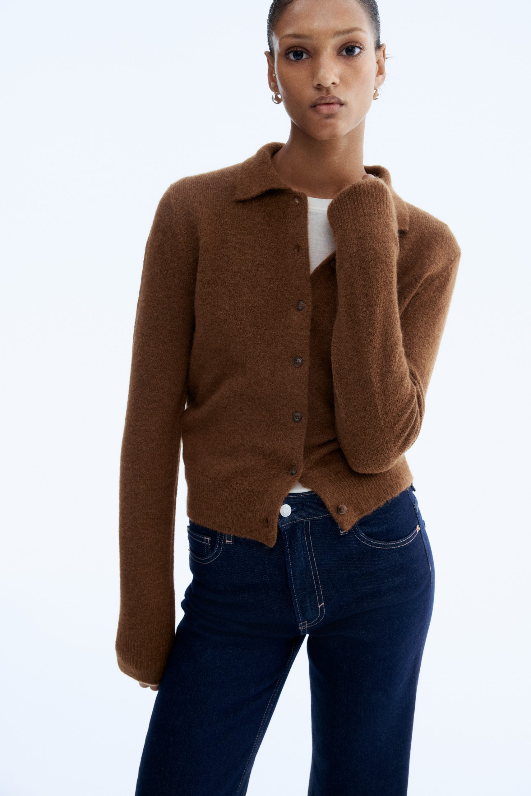 bruin-vest-dames-744qmf-1.jpg bruin vest dames - Afbeelding 1