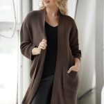 bruin vest dames