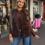 gilet bruin