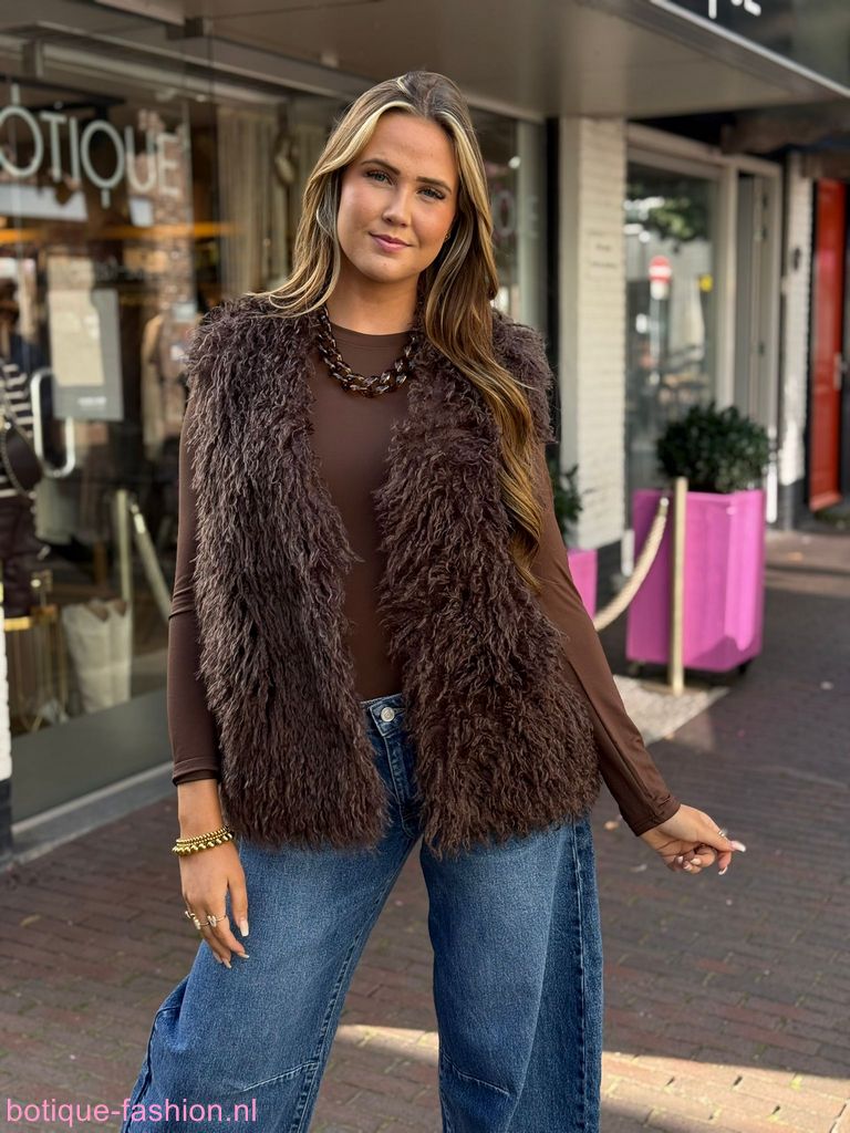 gilet-bruin-309kga-1.jpg gilet bruin - Afbeelding 1