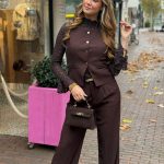 gilet bruin