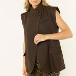 gilet bruin
