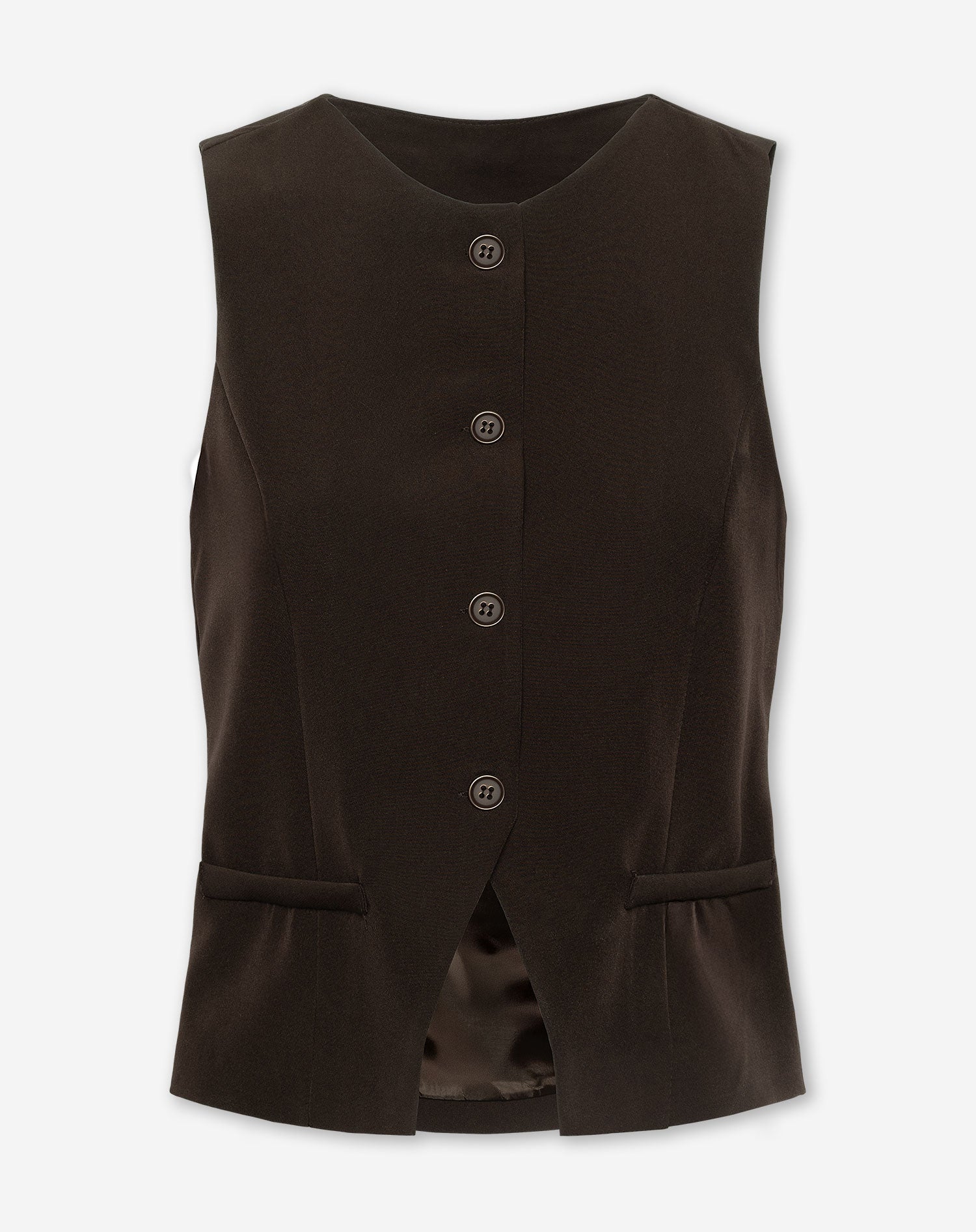gilet-bruin-454uvo-1.jpg gilet bruin - Afbeelding 1
