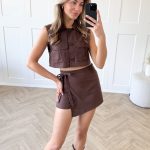 gilet bruin