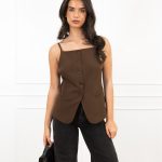 gilet bruin