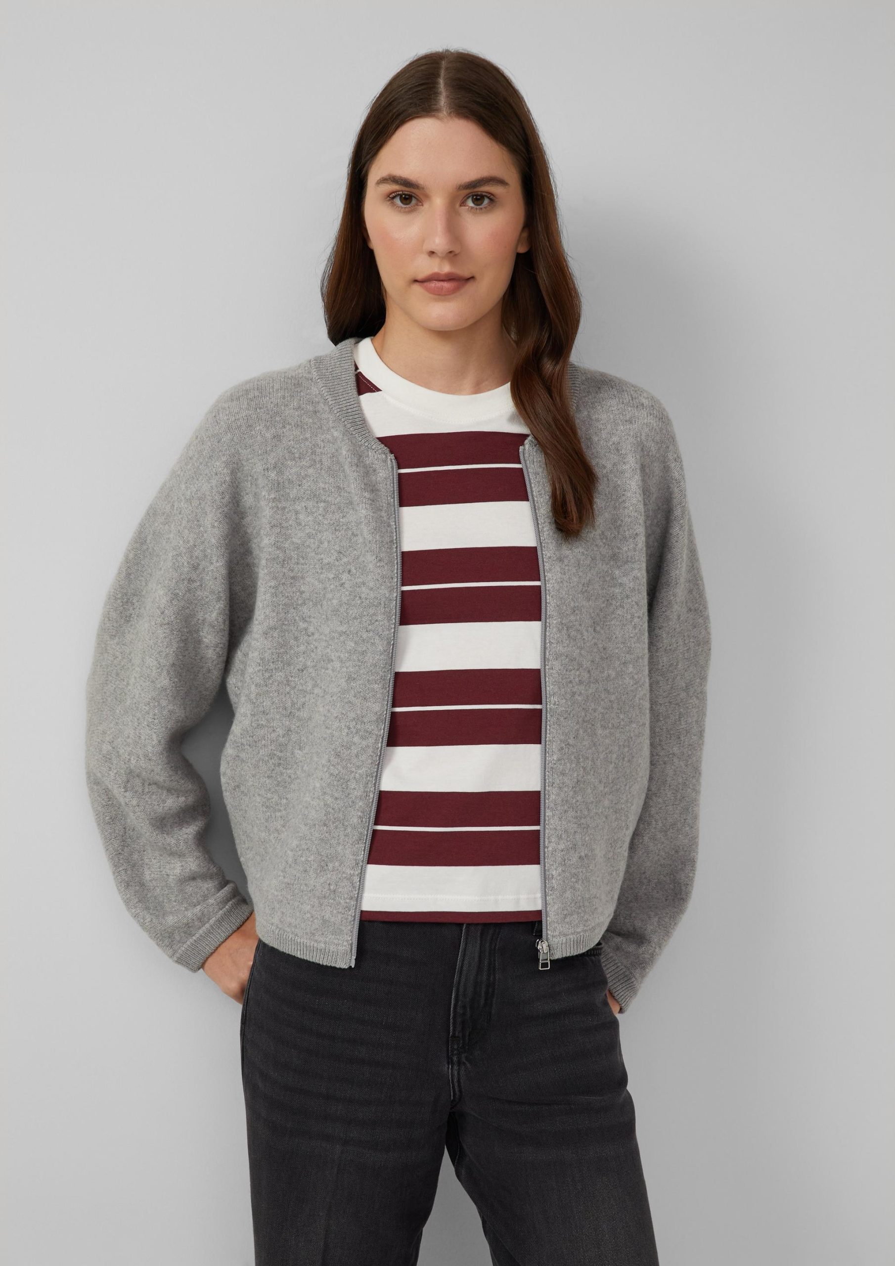 grijs-vest-dames-627asm-1.jpg grijs vest dames - Afbeelding 1