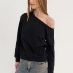 off shoulder trui