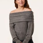 off shoulder trui