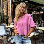 roze vest