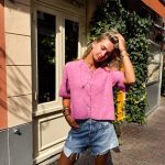 roze vest