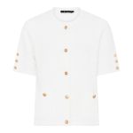 wit dames vest