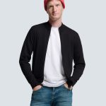 zwart heren vest